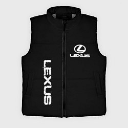 Мужской жилет Lexus white logo auto, цвет: 3D-светло-серый