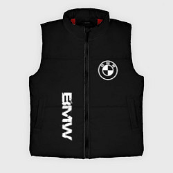 Мужской жилет BMW logo white auto, цвет: 3D-красный