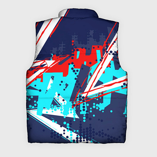 Мужской жилет Яркий абстрактный узор для спорта / 3D-Красный – фото 2