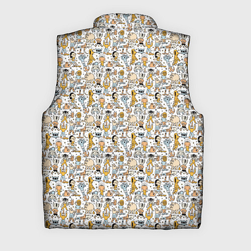 Мужской жилет Человечки и монстры / 3D-Красный – фото 2