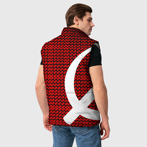 Мужской жилет РФ стиль СССР / 3D-Светло-серый – фото 4