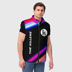 Мужской жилет The Killers neon rock lights, цвет: 3D-черный — фото 2