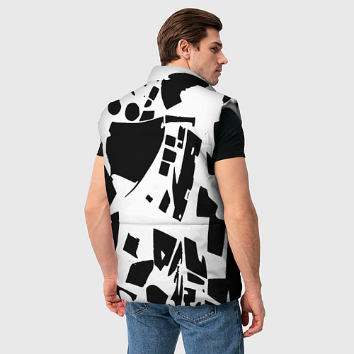 Мужской жилет New York yankees - abstraction / 3D-Светло-серый – фото 4