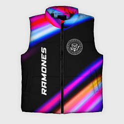 Мужской жилет Ramones neon rock lights, цвет: 3D-черный