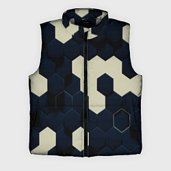 Мужской жилет Соты абстракция, цвет: 3D-светло-серый