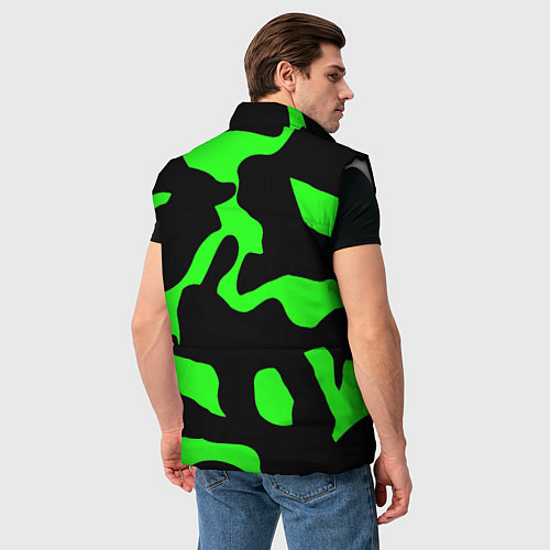 Мужской жилет Зелёный камуфляж милитари / 3D-Светло-серый – фото 4
