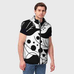 Мужской жилет Fashion abstraction - ai art fantasy, цвет: 3D-светло-серый — фото 2