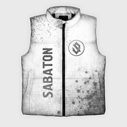 Мужской жилет Sabaton - white gradient вертикально, цвет: 3D-черный