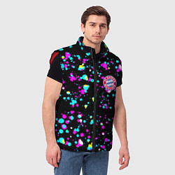 Мужской жилет Бавария Мюнхен неоновые краски, цвет: 3D-красный — фото 2