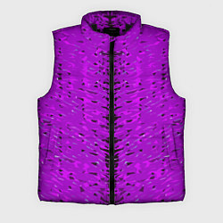 Мужской жилет Чёрная вертикальная полоса на фиолетовом фоне