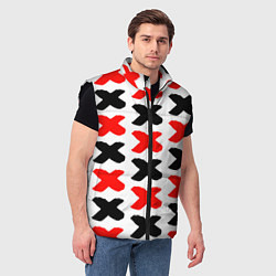 Мужской жилет Крестики, цвет: 3D-черный — фото 2