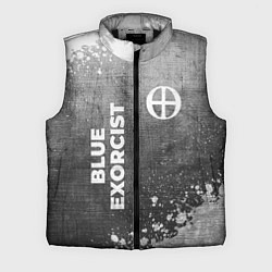 Мужской жилет Blue Exorcist - grey gradient вертикально, цвет: 3D-черный