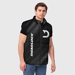 Мужской жилет Deadlock metal game lines, цвет: 3D-черный — фото 2
