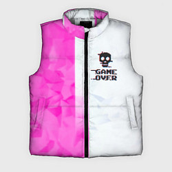 Мужской жилет Game over pink abstraction