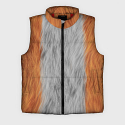 Мужской жилет Мех рыжей лисы, цвет: 3D-красный