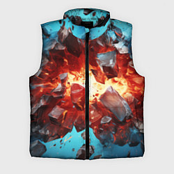 Мужской жилет Обломки абстрактных камней от взрыва