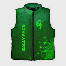 Мужской жилет Sally Face - green gradient вертикально, цвет: 3D-черный