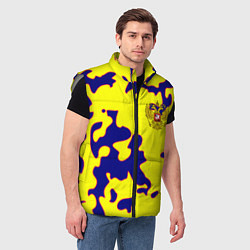 Мужской жилет Российская империя камуфляж желтый, цвет: 3D-светло-серый — фото 2