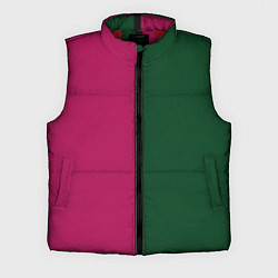 Мужской жилет Полосы фуксия, зеленый и черный