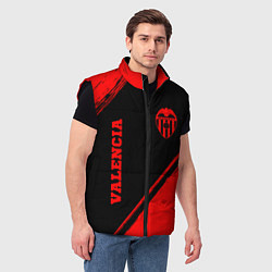 Мужской жилет Valencia - red gradient вертикально, цвет: 3D-черный — фото 2