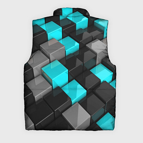 Мужской жилет Абстрактные кубы / 3D-Красный – фото 2