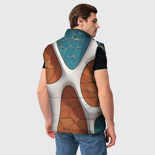Мужской жилет Вдохновлено Антонио Гауди / 3D-Светло-серый – фото 4