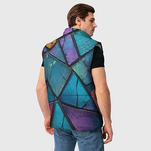 Мужской жилет Яркое стекло / 3D-Светло-серый – фото 4