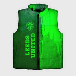 Мужской жилет Leeds United - green gradient по-вертикали