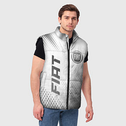 Мужской жилет Fiat - white gradient вертикально, цвет: 3D-черный — фото 2