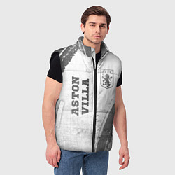 Мужской жилет Aston Villa - white gradient вертикально, цвет: 3D-черный — фото 2