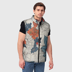 Мужской жилет Очень красивый узор в виде татуировки, цвет: 3D-черный — фото 2