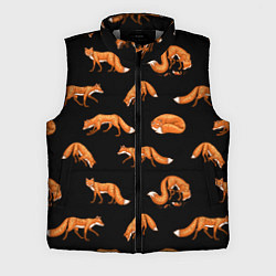 Мужской жилет Лисий паттерн, цвет: 3D-светло-серый