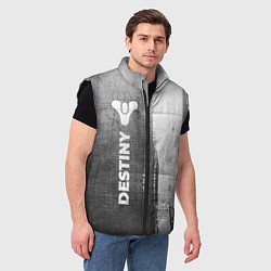 Мужской жилет Destiny - grey gradient по-вертикали, цвет: 3D-черный — фото 2