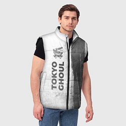 Мужской жилет Tokyo Ghoul - white gradient по-вертикали, цвет: 3D-черный — фото 2