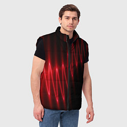 Мужской жилет Оптическая молния, цвет: 3D-черный — фото 2