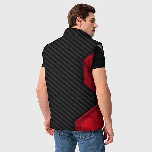 Мужской жилет FIAT текстура метал / 3D-Светло-серый – фото 4