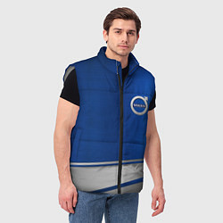 Мужской жилет Volvo automobile metal, цвет: 3D-светло-серый — фото 2