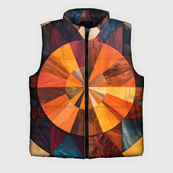 Мужской жилет Круговая мозайка, цвет: 3D-черный