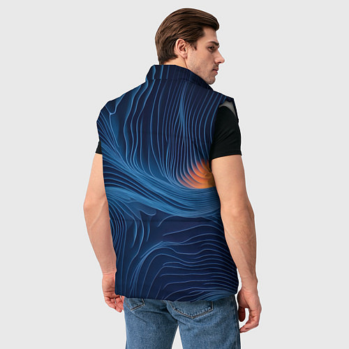 Мужской жилет Абстрактная иллюзия / 3D-Светло-серый – фото 4