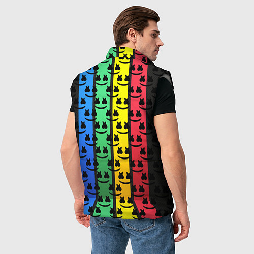 Мужской жилет Marshmello neon music dj / 3D-Светло-серый – фото 4