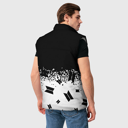 Мужской жилет Marshmello dj pattern краски / 3D-Светло-серый – фото 4