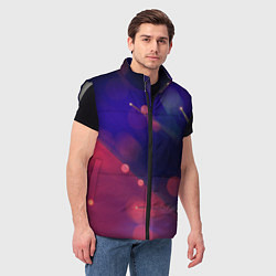 Мужской жилет Абстракция - брызги, цвет: 3D-светло-серый — фото 2