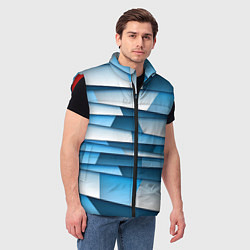 Мужской жилет Geometry line, цвет: 3D-красный — фото 2