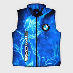 Мужской жилет BMW flower flame, цвет: 3D-черный