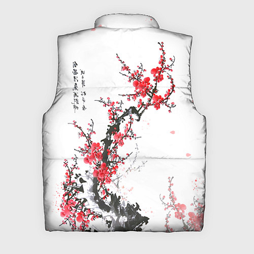 Мужской жилет Китайская слива / 3D-Красный – фото 2