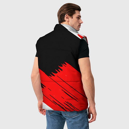 Мужской жилет СССР краски абстрактные текстура / 3D-Светло-серый – фото 4