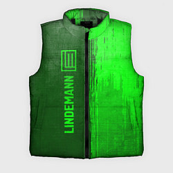 Мужской жилет Lindemann - green gradient по-вертикали, цвет: 3D-черный