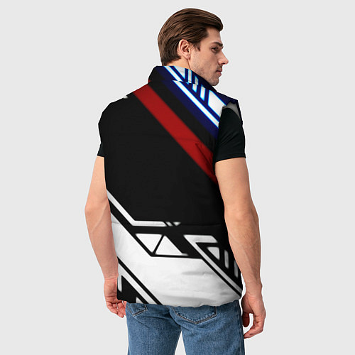 Мужской жилет Doom steel geometry / 3D-Светло-серый – фото 4