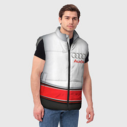 Мужской жилет AUDI auto car, цвет: 3D-светло-серый — фото 2