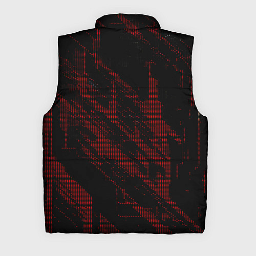 Мужской жилет Красные точки на чёрном фоне / 3D-Красный – фото 2